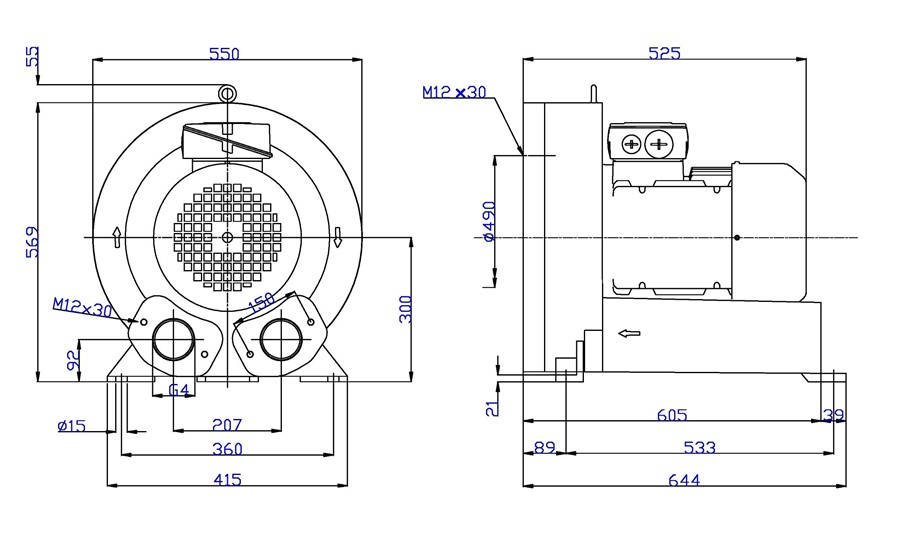 Manufacturer, Exporter & Supplier of Ring blower, Side Channel blower
